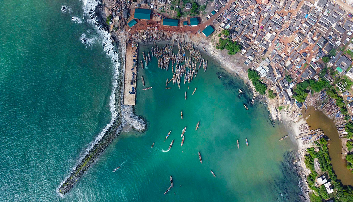 加纳沿海渔港