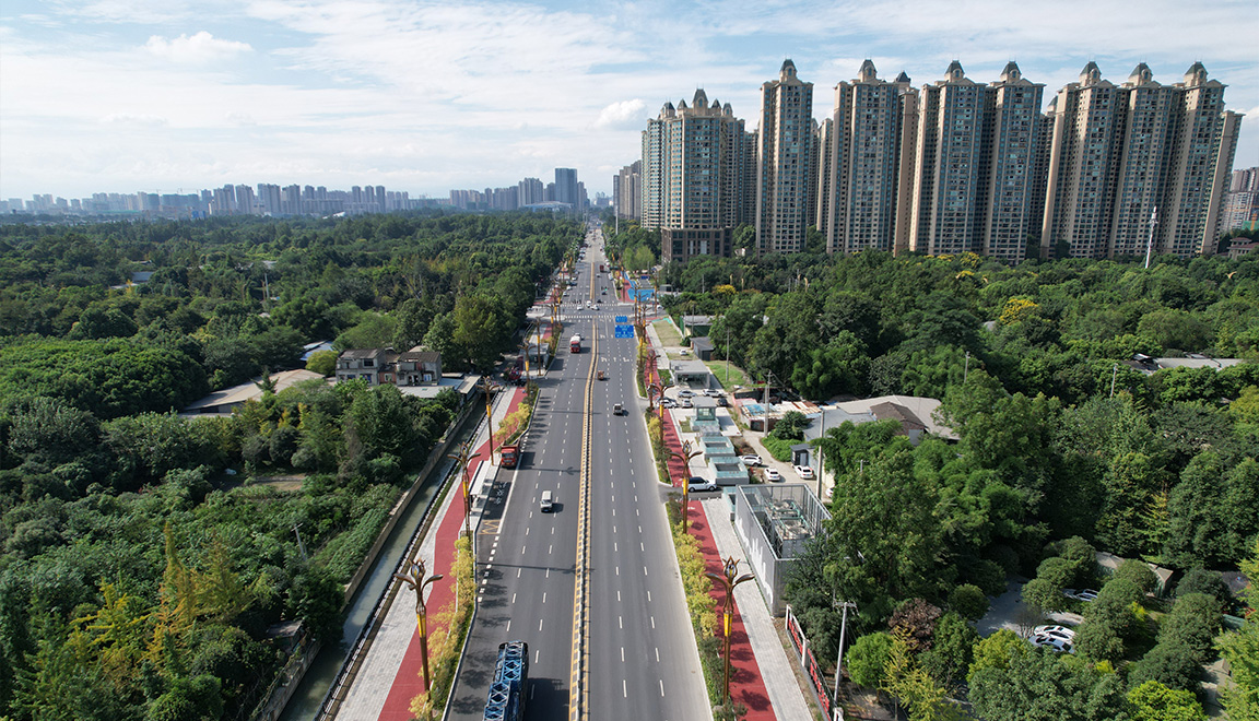 成都温江凤溪大道、凤翔大道提升改造工程