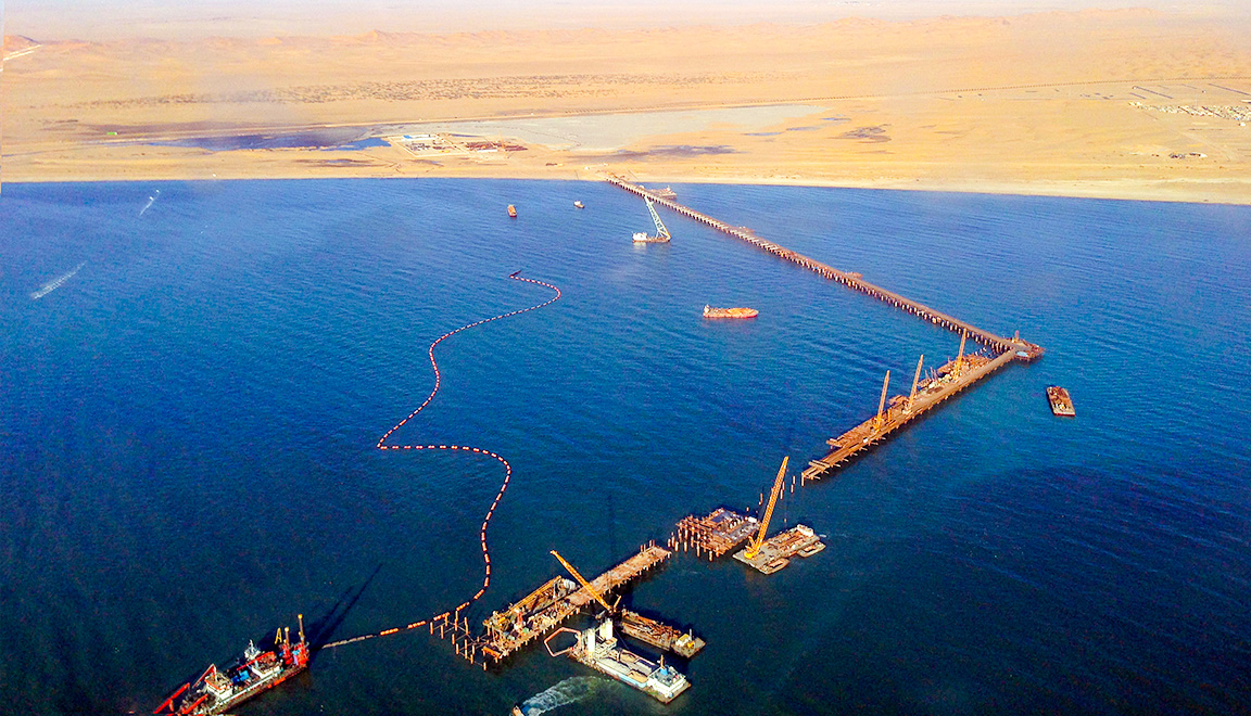 纳米比亚鲸湾油码头工程