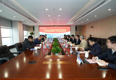公司主要领导会见中国港湾党委书记、董事长白银战，总经理张晓强
